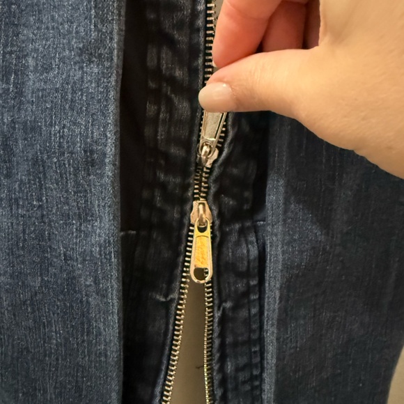 Toccin Navy Denim Sleeveless Popover Dress – Size 14 - Picture 9 of 11